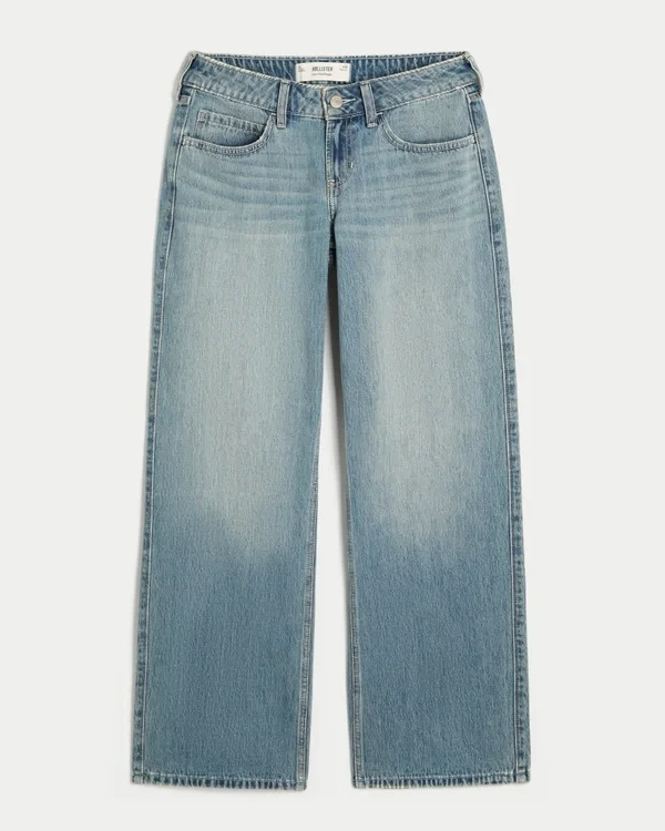 Low-Rise Medium Wash Baggy Jeans Low-Rise Medium Wash Baggy Jeans