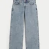 Low-Rise Medium Wash Baggy Jeans