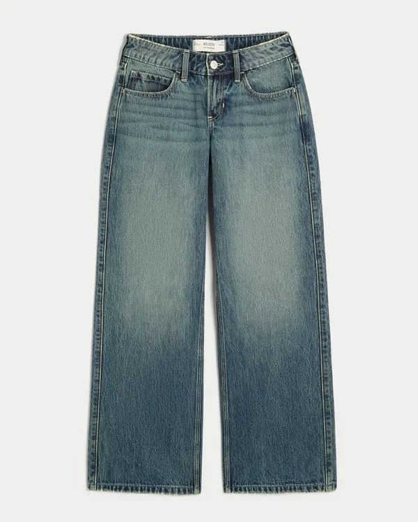 Low-Rise Medium Wash Baggy Jeans Low-Rise Medium Wash Baggy Jeans