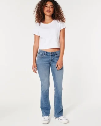 Low-Rise Medium Wash Boot Jeans