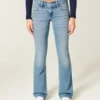 Low-Rise Medium Wash Bootcut Jeans