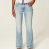 Low-Rise Medium Wash Embroidered Butterfly Bootcut Jeans Low-Rise Medium Wash Embroidered Butterfly Bootcut Jeans