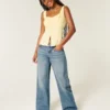 Low-Rise Medium Wash Los Angeles Graphic Baggy Jeans Low-Rise Medium Wash Los Angeles Graphic Baggy Jeans