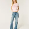 Low-Rise Medium Wash Relaxed Straight Jeans