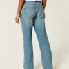 Low-Rise Medium Wash Relaxed Straight Jeans