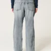 Low-Rise Medium Wash Relaxed Straight Jeans