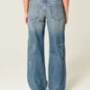 Low-Rise Medium Wash Star Graphic Baggy Jeans Low-Rise Medium Wash Star Graphic Baggy Jeans