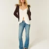 Low-Rise Medium Wash Studded Bootcut Jeans Low-Rise Medium Wash Studded Bootcut Jeans
