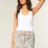 Low-Rise Pink Shoelace Camo Mini Skort