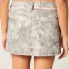 Low-Rise Pink Shoelace Camo Mini Skort