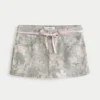 Low-Rise Pink Shoelace Camo Mini Skort