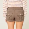 Low-Rise Poplin Shortie Shorts