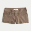 Low-Rise Poplin Shortie Shorts