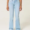 Low-Rise Star Embroidery Bootcut Jeans