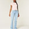 Low-Rise Star Embroidery Bootcut Jeans