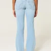 Low-Rise Star Embroidery Bootcut Jeans