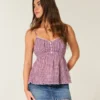 Low-Rise Studded Denim Mini Skort