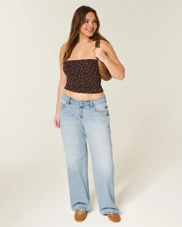 Low-Rise Y2K Light Wash Baggy Jeans Low-Rise Y2K Light Wash Baggy Jeans