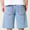 Medium Wash Baggy Denim Shorts
