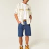 Medium Wash Baggy Denim Shorts