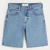 Medium Wash Baggy Denim Shorts