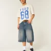 Medium Wash Denim Half Pants