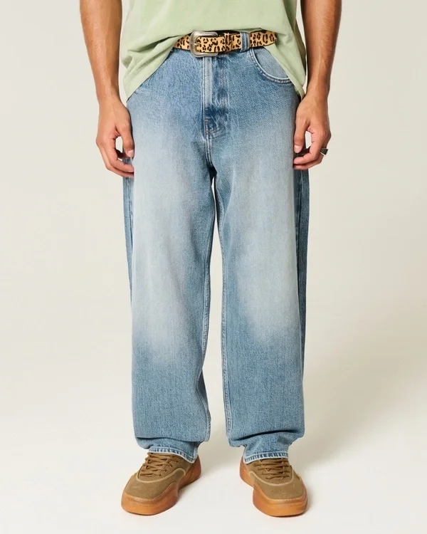 Medium Wash Skater Baggy Jeans Medium Wash Skater Baggy Jeans