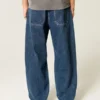 Medium Wash Star Graphic Skater Baggy Jeans Medium Wash Star Graphic Skater Baggy Jeans