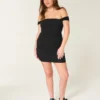 Mesh Off-the-Shoulder Bodycon Dress Mesh Off-the-Shoulder Bodycon Dress