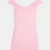 Mesh Off-the-Shoulder Bodycon Dress Mesh Off-the-Shoulder Bodycon Dress