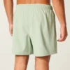 Mid-Thigh Embroidered Volley Swim Trunks