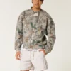 Mid-Thigh Linen-Blend Pull-On Shorts