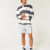 Mid-Thigh Linen-Blend Pull-On Shorts