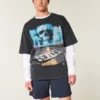 Mid-Thigh Twill Pull-On Shorts