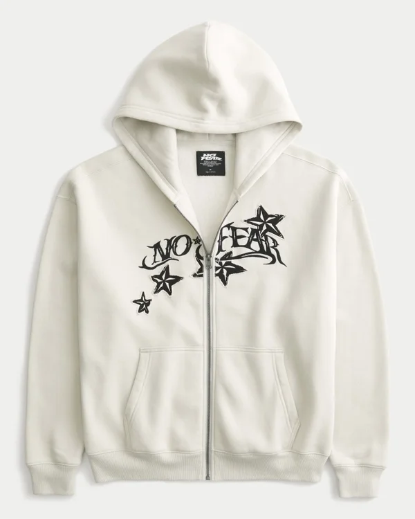 No Fear Graphic Zip-Up Hoodie No Fear Graphic Zip-Up Hoodie