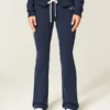 Number Graphic Bootcut Sweatpants