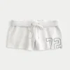 Number Graphic Mini Fleece Shorts Number Graphic Mini Fleece Shorts
