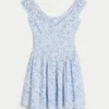Off-the-Shoulder Asymmetrical Hem Mini Dress