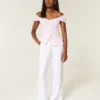 On/Off-the-Shoulder Poplin Blouse