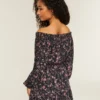 On/Off-the-Shoulder Woven Dress