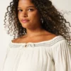 On/Off-the-Shoulder Woven Dress