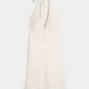 Open-Back Crepe Halter Dress