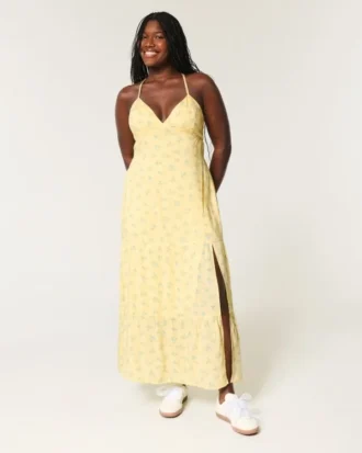 Open Back Maxi Dress
