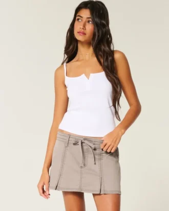 Pleated Mini Skirt
