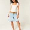 Pointelle Square-Neck Top