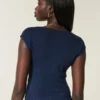 Pointelle Square-Neck Top