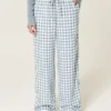 Pull-On Slub Pants