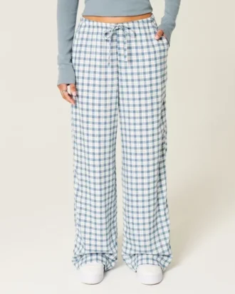 Pull-On Slub Pants