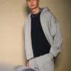 Rectangle Fit Studded Zip-Up Hoodie Rectangle Fit Studded Zip-Up Hoodie