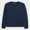 Relaxed Long-Sleeve Cotton Crew T-Shirt